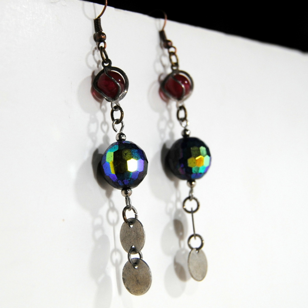 Upcycled Earrings Jewelry Parts Assemblage